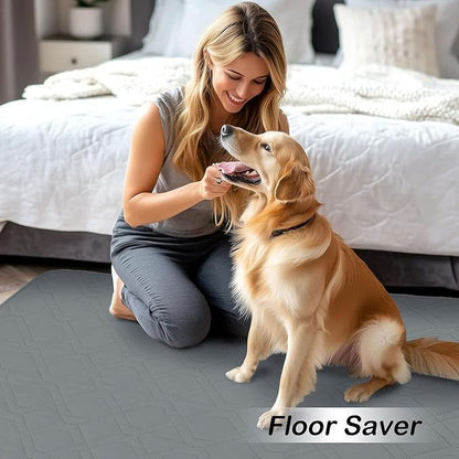 hyha Waterproof Dog Bed Blanket, Soft Pet Blankets, Waterproof Couch Cover for Dogs, Reversible Sofa Covers Washable for Furniture (30x53 Inch, Dark Grey/Dark Grey)