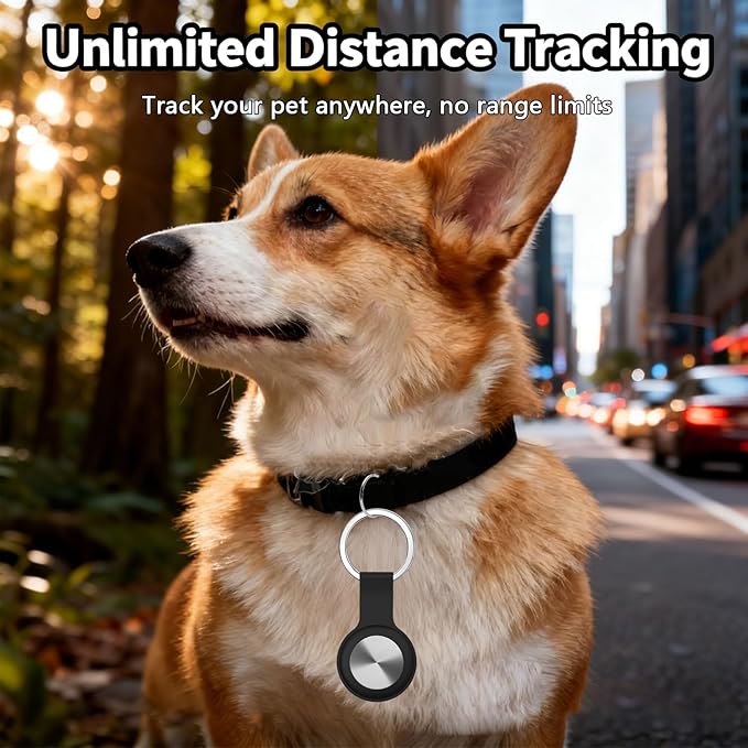 Smart GPS Tracker for Dogs & Cats - No Monthly Fee, Waterproof Real-Time Tracking Collar for Pets, Dogs, Cats | 365-Day Battery Life | iOS & Android Compatible | Anti-Lost Device Smart pet Tracker