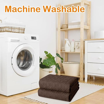 hyha Waterproof Dog Bed Blanket, Soft Pet Blankets, Waterproof Couch Cover for Dogs, Reversible Sofa Covers Washable for Furniture (30x53 Inch, Chocolate/Chocolate)