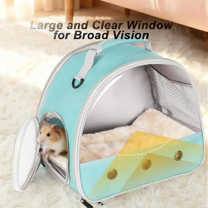 2-Pack Guinea Pig Carrier Backpack and Playpen with Lid, Breathable Pet Pen Excercise Fence, Portable Travel Cage for Bunny, Bearded Dragon, Rabbits, Hamster, Chinchillas, Sugar Glider, Squirrel