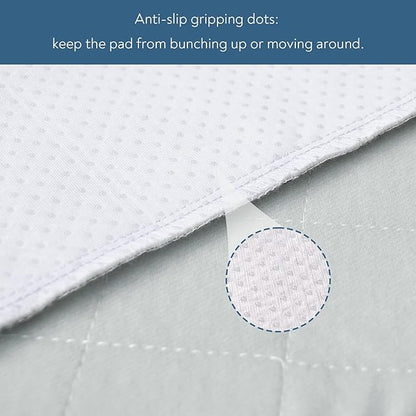 Waterproof Chair Pads for Incontinence, 4 Pack Reusable Seat Protector Pads 18" x 16", Absorbent Wheelchair Pad Covers, Washable Chair Pads for Adults, Kids & Pets - Gray