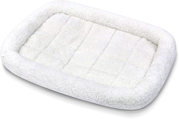 – Pet Bed Crate Pad | Small-Sized Dog Crate Pad Measures 28 x 14 x 3 |Cat or Dog Mattress Features Soft, Padded Sleep Area | Machine Washable Pet Crate Pad with Anti-Skid Bottom | Gray