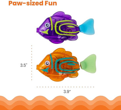 Catstages Meow-smerizing Fish Electronic Cat Toys, 2Pk, Replacement Pack for Meow-smerizing Fish Bowl, Multicolored