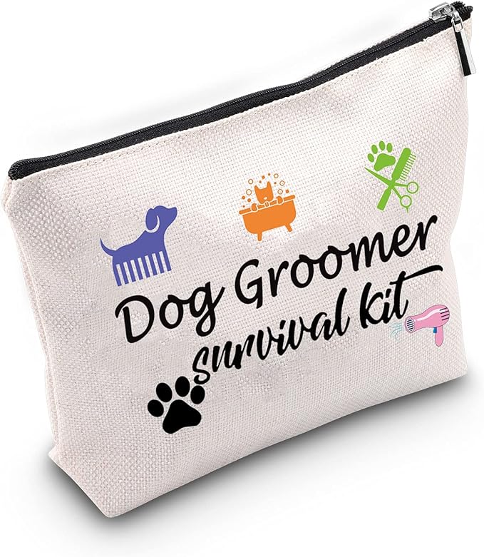 TSOTMO Pet Groomer Gift Hair Stylist Pet Grooming Makeup Bag Dog Groomer Survival kit Cosmetic Bag Animal Hairdresser Gift (Groomerkit)