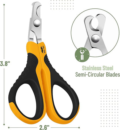 Mr. Pen Cat Nail Trimmer - Cat & Dog Nail Clippers, Claw Trimmer - Orange/Black