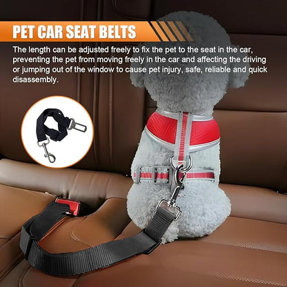 ZIMISI Dog Car Seat Cover, Waterproof & Scratch Proof Car Seat Protector with Side Flaps, Nonslip Front Car Seat Covers with Safety Belt, Universal Dog Mat for Cars, SUVs, Trucks (Black)