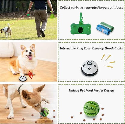 MRSOHRET 20Pcs Puppy Chew Toys for Teething, Dog Chew Toys with Rope Toy, Pet Dog Toothbrush, Treat Balls, Plush Toys and Squeaky Toys for Small Medium Dogs with Basket