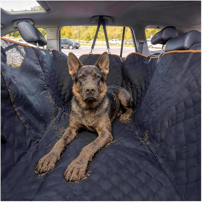 iBuddy Dog Seat Cover for Pickup Trucks, 900D Heavy Duty Truck Back Seat Cover for Dogs, Waterproof & Non-Slip Pet Car Seat Cover, Fits Ford F150 F250 Ram 1500 GMC Sierra Chevy Silverado Crew Cab