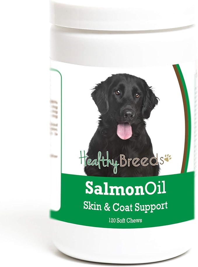 Healthy Breeds Flat Coated Retriever Salmon Oil Soft Chews 120 Count