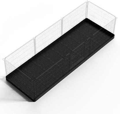 PJYuCien Rectangle Playpen Bottom Pad- Stabilize the Dog Play Pen, Fits 8 Panels 24" Width Metal Dog Playpen -24"x72" Assembly Size 600D Oxford Cloth Waterproof Playpen Bottom (Only Bottom Pad)
