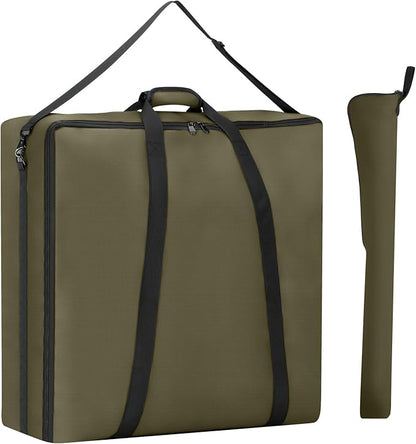 24" Dog Playpen Storage Bag, Suitable for Foldable Exercise Pet Playpens, Dog Fence Travel Bag With Handles For Camping and RV Trip, Waterproof Oxford Fabric Green