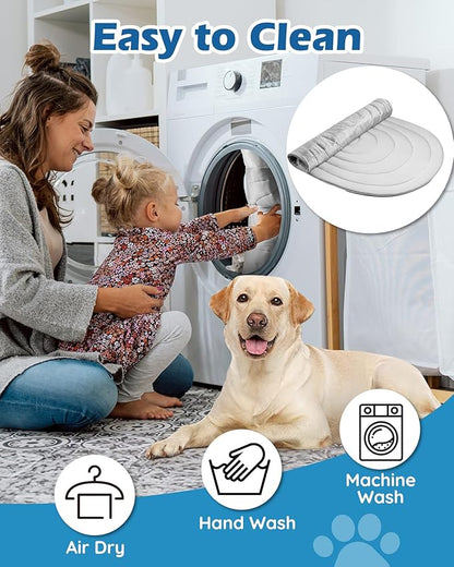 Papettly Pet Dog Cooling Mat 39“x27.5” Reversible Cooling Pad for Dogs and Cats, Comfort Ice Silk Cotton Summer Dog Bed Outdoor Indoor Washable, Ideal for Kennel Sofa Floor Car Seats