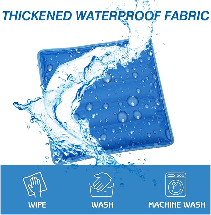 Dog Cooling Mat Water Injection Pet Cool Pads Dogs & Cats Pet Cooling Blanket for Outdoor Car Seats Beds