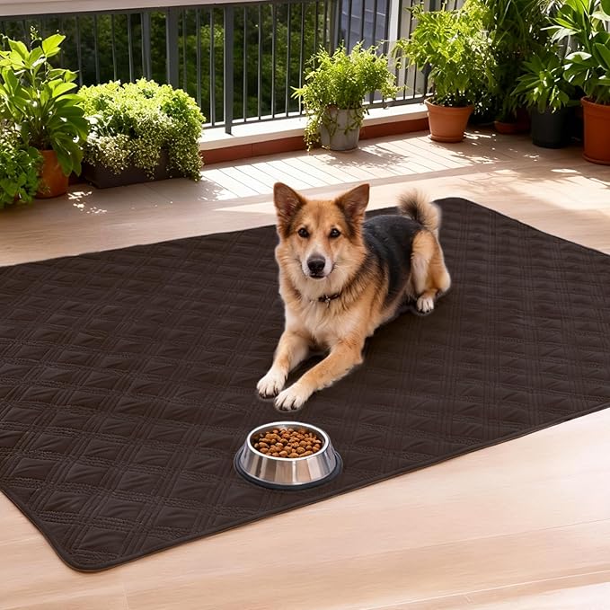 hyha Waterproof Dog Blanket, Reversible Pet Bed Blanket, Soft Sofa Couch Cover for Dogs Washable, Waterproof Pet Couch Covers for Sofa Puppy Cats Furniture Protector(68"x82", Chocolate/Beige)
