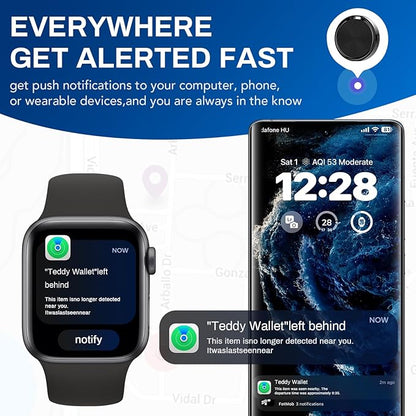 Tracker for Vehicles-Car Tracker Device Hidden for Vehicles, Real-Time Tracking for Kids, Car, Pets, Works with Find My, No Monthly Fee or Subscription(Available for Android and iOS)