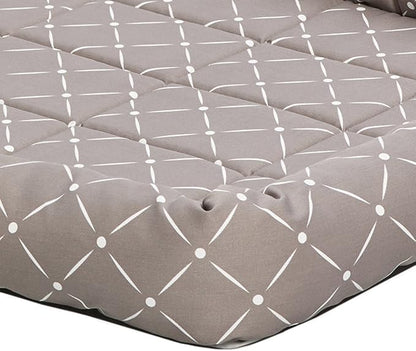 Midwest Homes for Pets 40248-MRD Quiet Time Couture Ashton Bolster Pet Bed, X-Large Dog/48, Mushroom