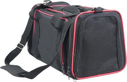 EliteField Expandable Soft Pet Carrier (3 Year Warranty, Airline Approved), Multiple Sizes and Colors Available (20" L x 12" W x 11" H, Black)