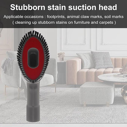 Vacuum Brush Hand Pick Flat Head Set, Dog Brush Vacuum Attachment with Vacuum Hose Adapter, Handheld Vacuum Cleaner Tools, Pet Hair Groom Tool, Fit for Shark/Miele/Philip Vacuum Cleaners