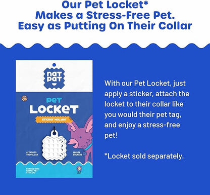 NATPAT Pet Zen Calming Patches for Dogs – Non-Medicated Effective Stress Relief for Travel, Fireworks & Separation Anxiety - Long Lasting & Non-Toxic (24 Patches) - Locket Sold separetely