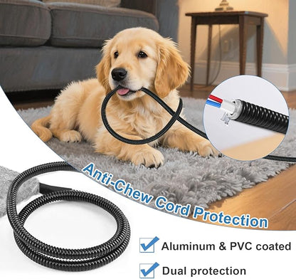 GOLOPET Extra Large Dog Heating Pad, 47×30 In with Smart Thermostat Switch and Power Line Protection Tube,Obtained MET and UL Dual Certification,Waterproof Pet Heating Pad with Long Velvet Cloth Cover