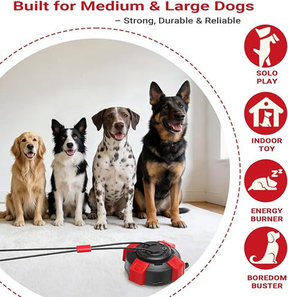 Dog Chew Toy, Suction Cup Dog Toy for Aggressive Chewers, 2.68" Interactive Tug Ball, Durable Rope Toy for Medium Large Dogs to Release Energy & Relieve Anxiety