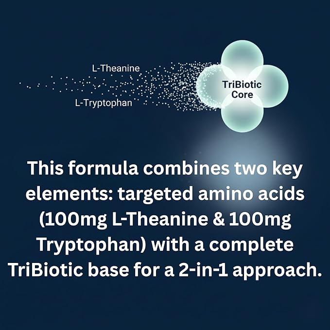PetCultures Calming Tribiotic Dog Supplement Powder – Supports Stress, L-Tryptophan, L-Theanine, and Gut-Brain Axis Balance - Made in USA (Trial Pack 10-Units)