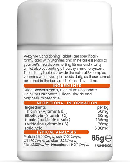 Vetzyme Conditioning Tablets For Dogs Pot Size: 100 Tablets