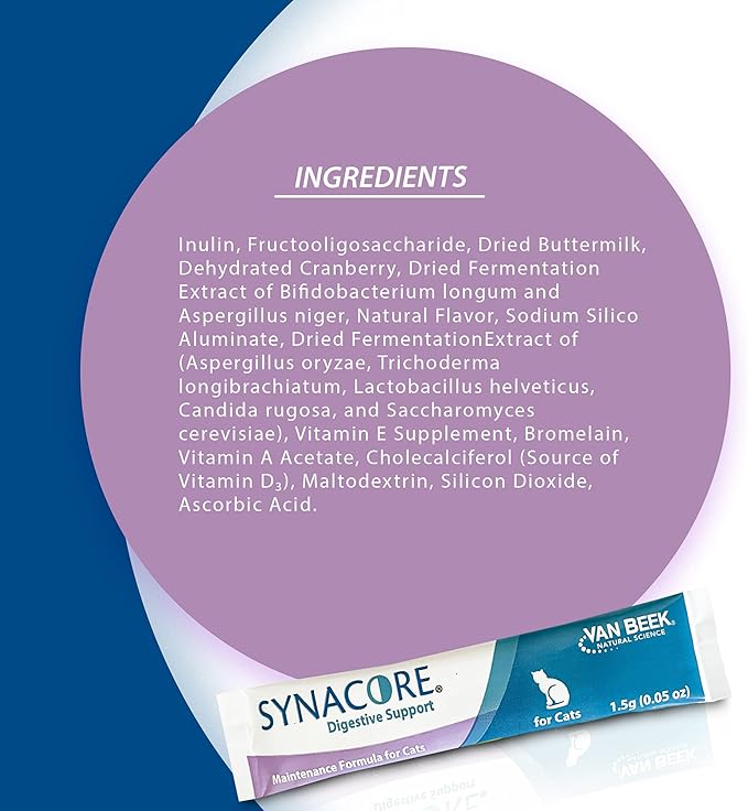 Synacore Feline - (30 Count) All Natural Formula to Provide Immune Support for Cats & Help Maintain Digestive Health - Probiotics and Vitamins for Cats - Natural Pet Products