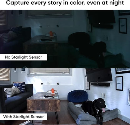 WYZE Cam Pan v2 1080p Pan/Tilt/Zoom Indoor Security Camera with Color Night Vision, Motion and Sound Detection, Wi-Fi Wired Smart Home Security Camera Compatible with Alexa & Google Assistant, White