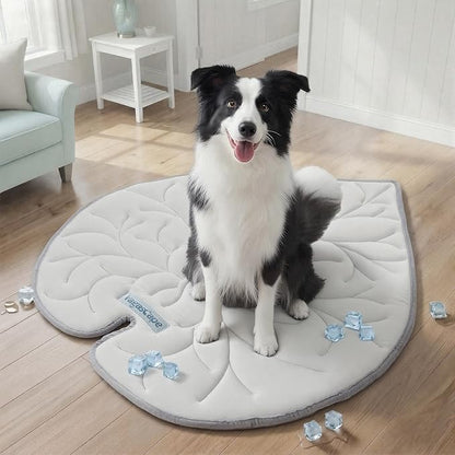 Vagascape Dog Cooling Mat, Washable Pet Cooling Mat, 35" x 33" Thick & Durable Large Cooling Mat for Dogs, Portable Foldable Premium Cooling Pad for Indoor, Outdoor, Travel, Camping, Patio and Beach