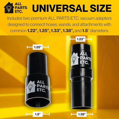 Elongated Universal Dust Brush Attachment, 1.25” Long Dusting Brush Accessories for Shop Vac, Bissell, Nutone, Electrolux, Beam, Eureka & other Central Vacs