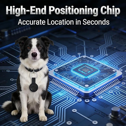 Pet GPS Tracker: A smart Collar with Real-time Location Tracking—no Monthly fees, no SIM Card Required, Real-time Tracking for Small Pets, Compatible with Android and iOS, 356-day Battery Life