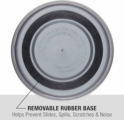 Loving Pets Bella Dog Bowls- Stainless Steel Dog & Cat Bowls - Spill Proof Dog Food Bowl, Cat Bowl, Puppy Essentials & Pet Supplies Great for Home & Travel (Medium 20-35 lbs, Blueberry)