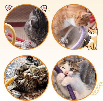Tocirelo Cat Toys Silvervine Sticks - 8Pack Natural Silvervine Sticks for Cats, Cat Chew Toy for Teeth Cleaning, Interactive Kitten Chew Ropes to Redirect Chewing Habits, Kitty Chew Sticks