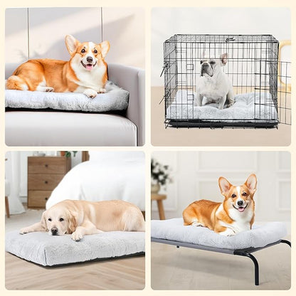 Amazon Basics Small Dog Bed for Crate, Washable Small Dog Mat for Pet Kennel, Anti-Slip, 30x19x3 Inches
