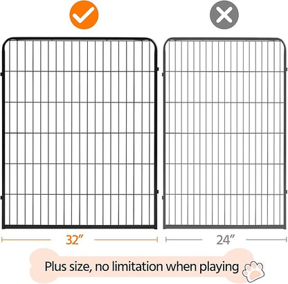 Topeakmart Dog Playpen Outdoor Puppy Exercise Pen Indoor Portable Pet Fence for Yard/RV Camping, 40 Inch 4 Panels