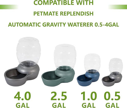 Pet Water Fountain Charcoal Replacement Filters Compatible with Petmate Replendish Mason Gravity Waterers, Automatic Cat Dog Water Bowl Dispenser Filters Replacement(12 Pack)