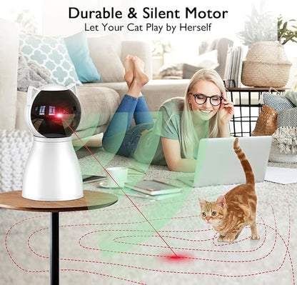 Valonii Cat Toys [2025 Newly Upgraded] Real Random Trajectory Rechargeable Motion Activated Cat Laser Toy Automatic,Interactive Cat Toys for Indoor Cats/Kitten/Dogs
