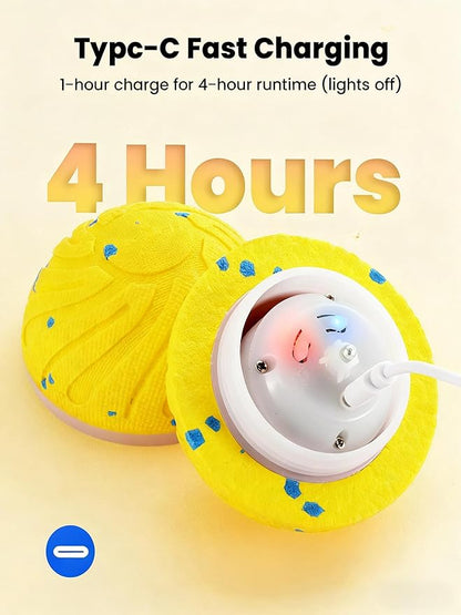 Xeuch Smart Interactive Dog Balls, Automatic Moving Ball for Medium and Large Dogs, ETPU New Material, Motion Activated Rolling & Rotating Bouncy Toy for Dog Enrichment & Stimulation