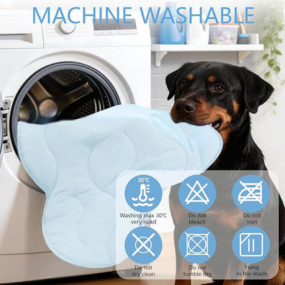 BECEMURU Dog Cooling Mat, Thickened Soft Pet Cooling Pad for Summer, 45"x30" Could-Shape Pet Bed for Crate Kennel Sofa, Non-Gel Coolness, Machine Washable & Durable - Keep Pet Cool and Comfortable
