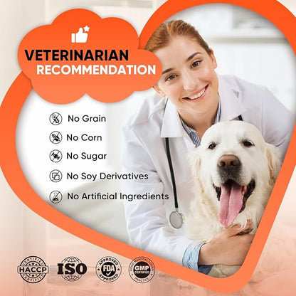 Calming Chews for Dogs-Dog Calming Chews Anxiety Relief Bites with Melatonin HMP for Dog Relaxing Aid-Car Anxiety Fireworks and Thunder Stress Relief Treats Supplements for Puppies All Dogs