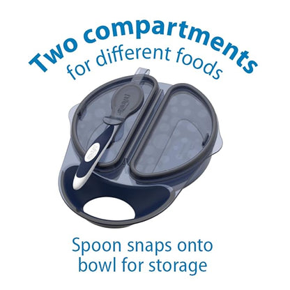 Dr. Brown's Travel Fresh Bowl and Spoon, 2-Pack, Turquoise