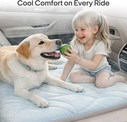 Vagascape Dog Cooling Mat New 5.0 Version Built-in Ice Pack, Long-Lasting Cool 6-8h, 30" x 20" Ultra Thick Soft Vine Pattern Pet Cooling Mat, Washable Foldable Large Cooling Pad for Indoor Outdoor