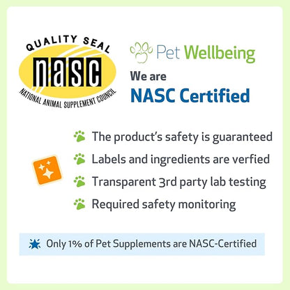 Pet Wellbeing Lung Gold for Dogs - Respiratory Support for Canine Lungs, Healthy Immune Defenses, Lower Respiratory Tract - NASC Certified & Vet-Formulated - 2 oz Liquid