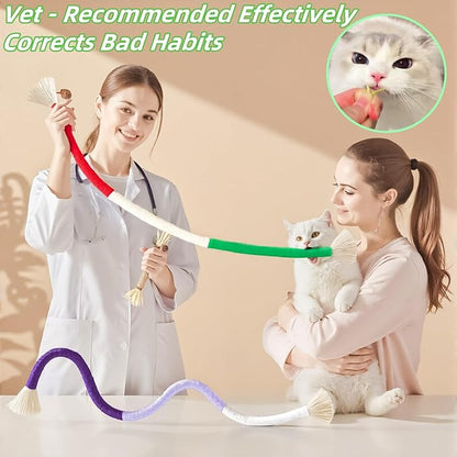 Cat Toys 12Pcs Catnip Toys for Indoor Kitten Cat Silvervine Chew Molar Scratch Cotton Rope Cleaning Teeth Dental Stick Treat Kitty Self Play Kick
