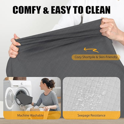 Dog Car Bed for Back Seat Cover, Supportive Foam Pet Mat Cushion for Car Backseat Extender with Removable Cover, Large Size for SUV & Truck, Easy Clean, Extra Large
