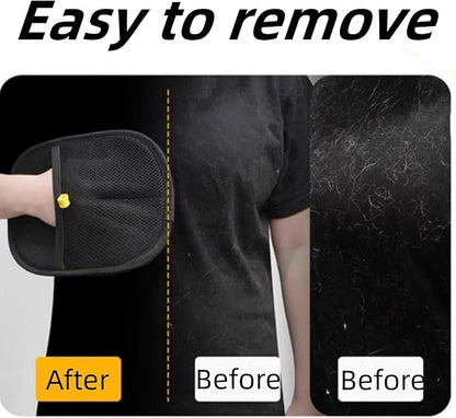 Pet Hair Removal Glove, 3PCS Pet Hair Remover Electrostatic Gloves for Cats & Dogs, Double Sided Reusable Pet Grooming Hair Removal Glove for Washing, Deshedding Furniture, Car, Couch, Carpet