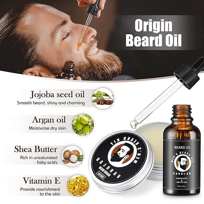 Varolan Birthday Gifts for Men, Mens Gifts, Unique Beard Care Kit for Men Best Friends Male Dad Brother Husband Fiance Him Boyfriend Coworker, Gift Ideas Gifts for Him