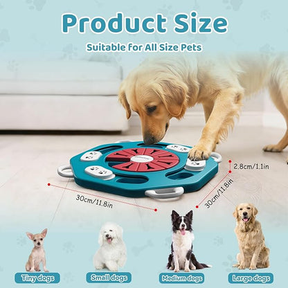 MateeyLife Dog Puzzle Toy, Interactive Dog Toys to Keep Them Busy, Enrichment Toys for Dogs, Treat Dispensing Dogs Toy with Slow Feeder for Smart Breeds, IQ Training & Brain Stimulation, 2 Levels