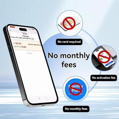 2026 GPS Tracker for Vehicles, Cars & Kids–Real-Time Tracking with Worldwide Coverage | No Monthly Fee & No SIM Needed | IP67 Waterproof | Long Battery Life | Compatible with iPhone & Android